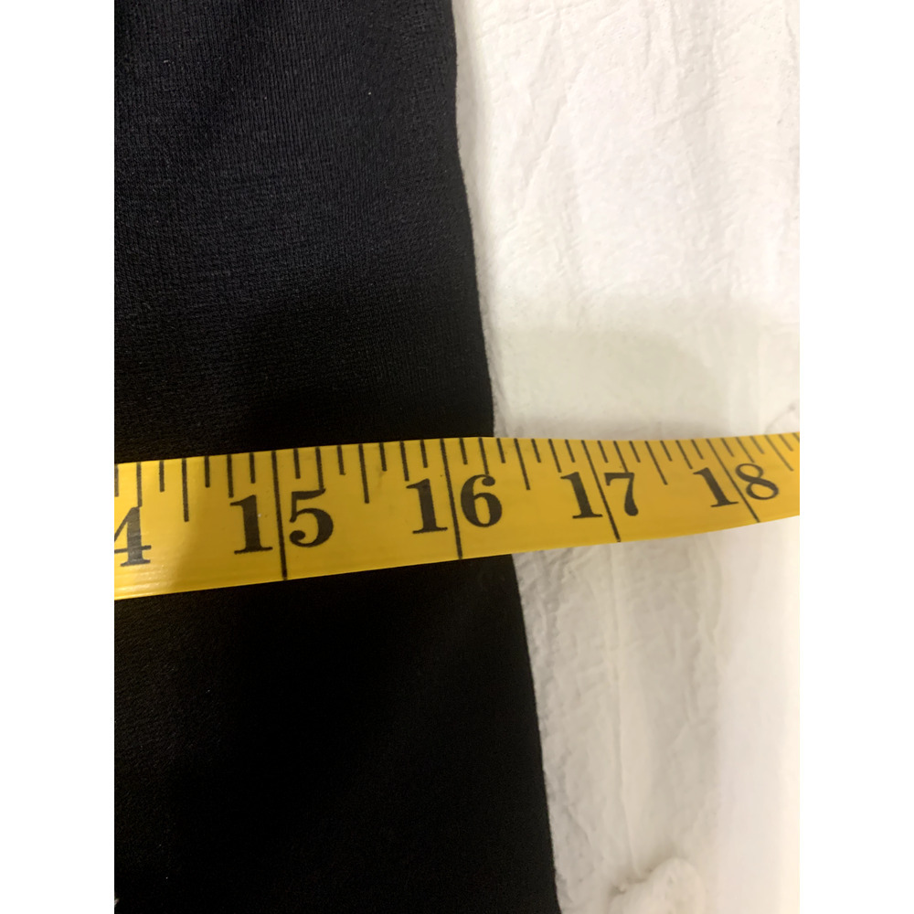 Eileen Fisher Sz S Black Knit White Black Nubby Knit Inset Bodycon Dress Career - Picture 4 of 8